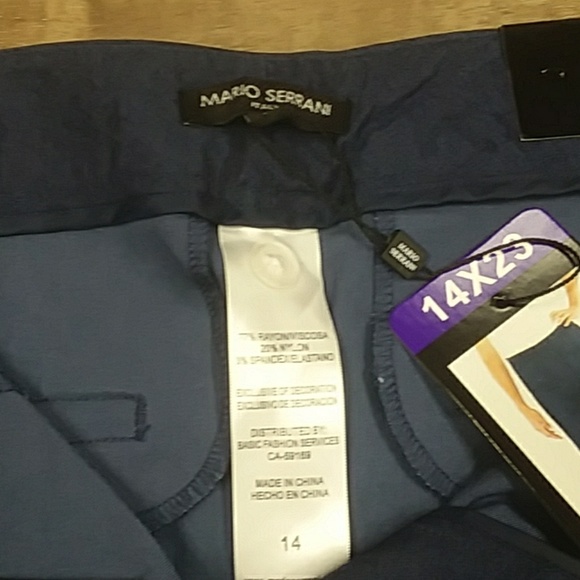 NWT Mario Serrano Ladies Crop Pants - Picture 3 of 3